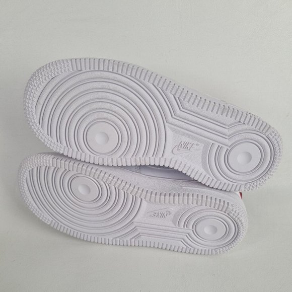 NIKE AIR FORCE 1 LV8 1 DBL White Sneakers Boys Shoes - Picture 8 of 11